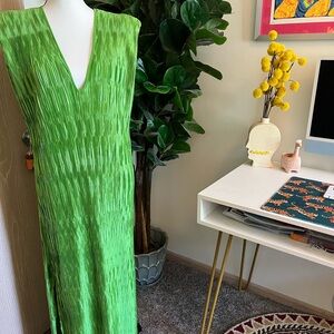 Anthropologie Green Maxi Dress
